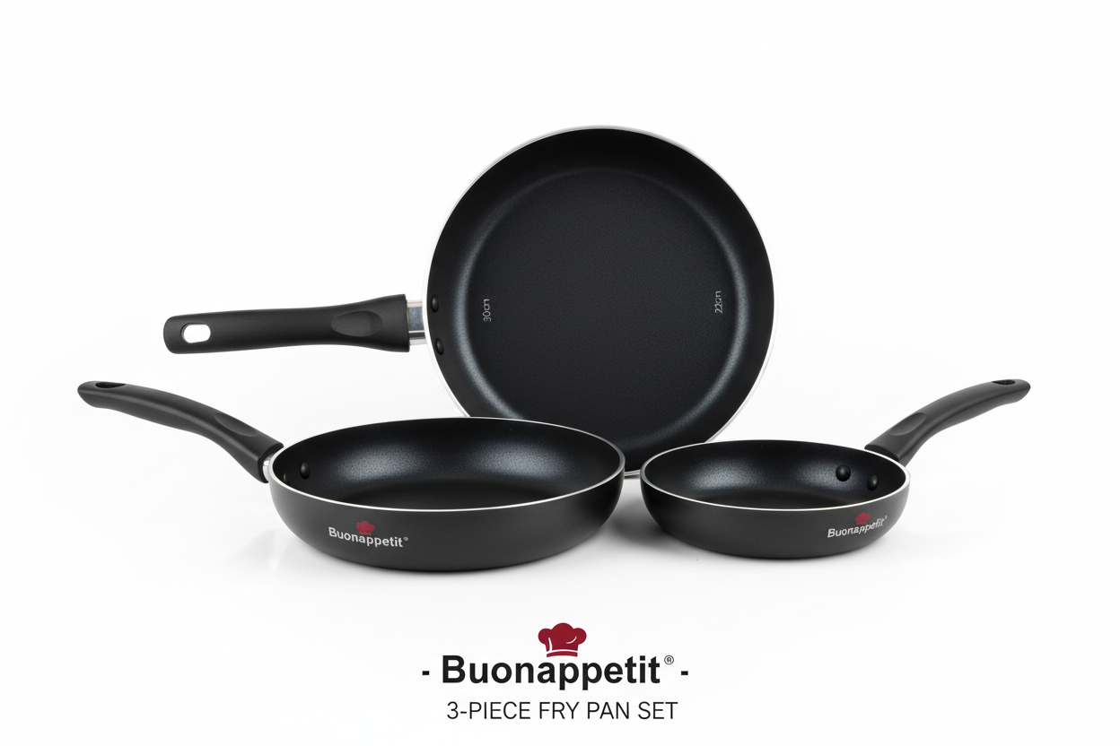 3-piece frying pan set product photo