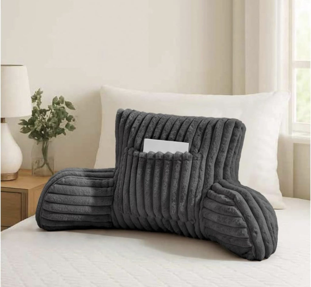 Snoozeville Ribbed Plush Reading Pillow
