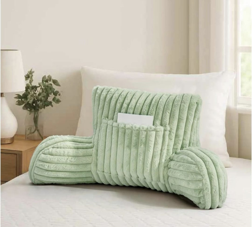 Snoozeville Ribbed Plush Reading Pillow