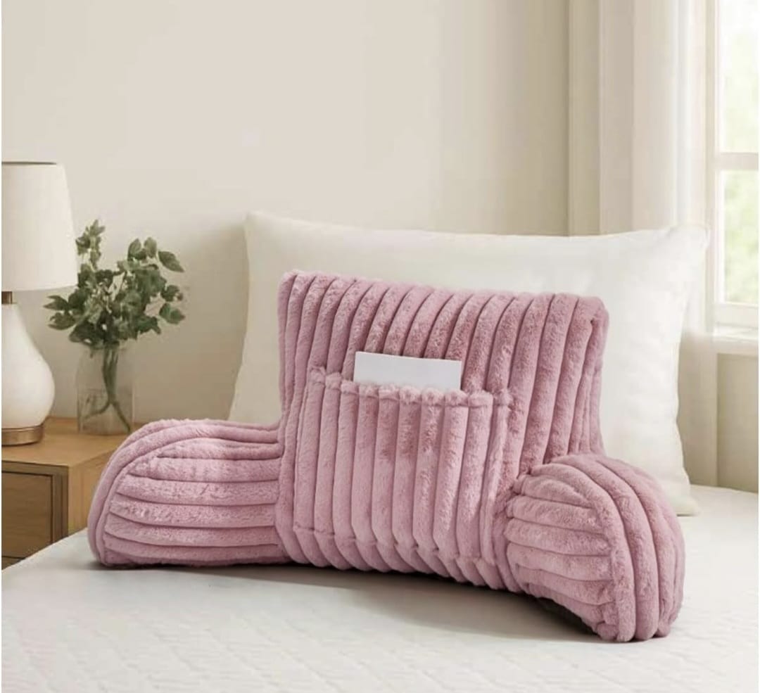 Snoozeville Ribbed Plush Reading Pillow