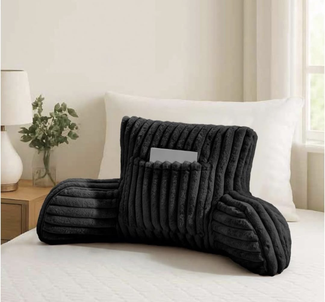 Snoozeville Ribbed Plush Reading Pillow