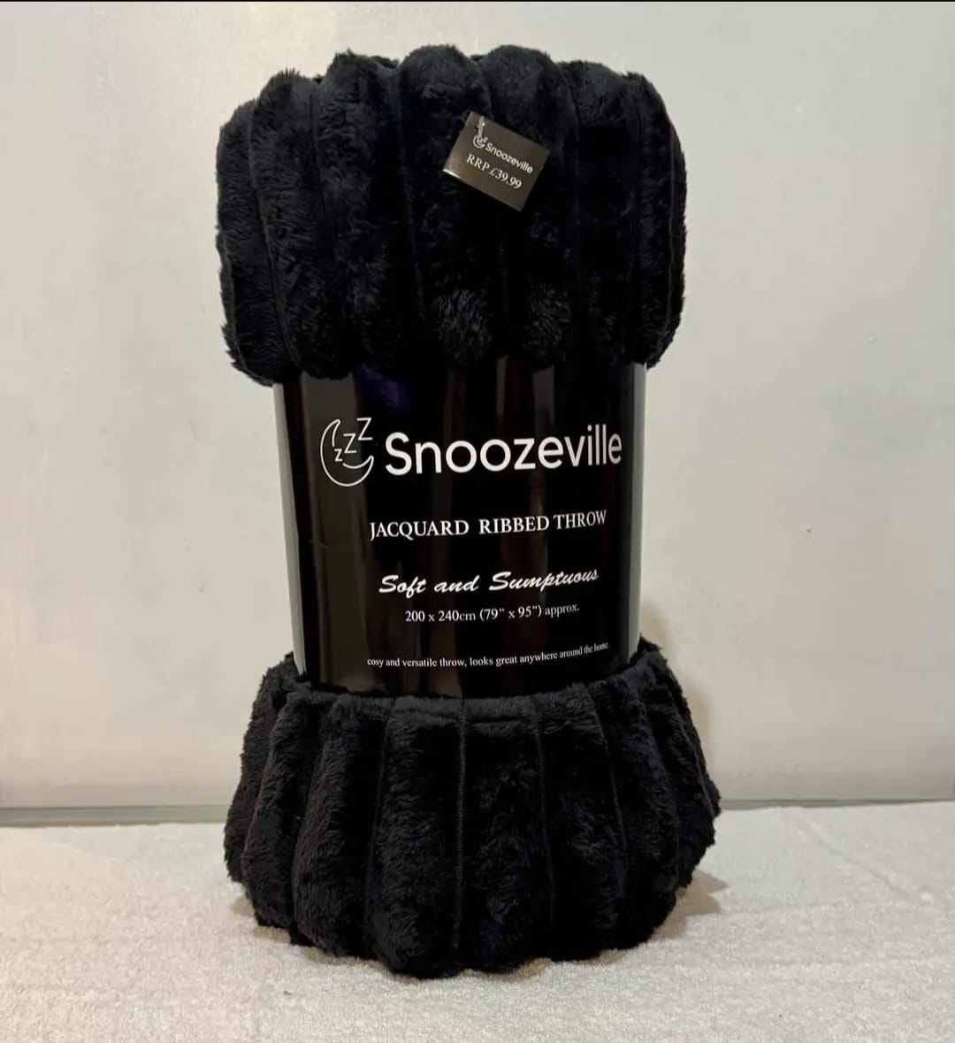 Snoozeville Jacquard Ribbed Throw