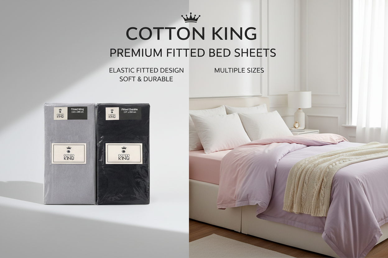 Cotton King Premium Bed Sheets - Enhanced Hero Image
