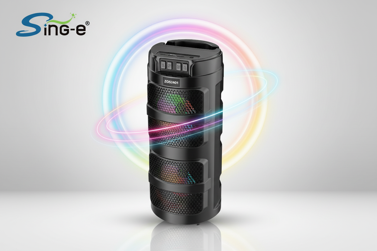 Sing-e ZQS2401 colorful bass speaker with RGB LED lights